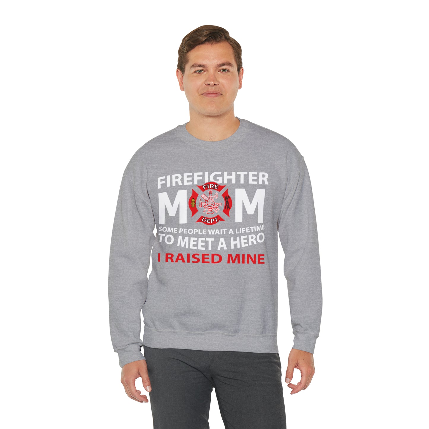 Firefighter Mom Crewneck Sweatshirt