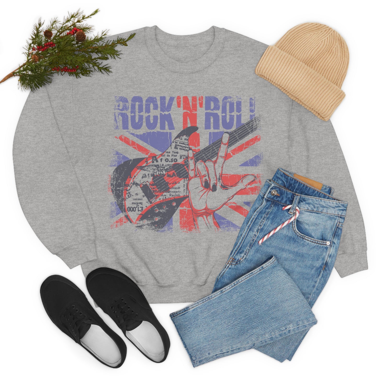 Rock -N- Roll Crewneck Sweatshirt