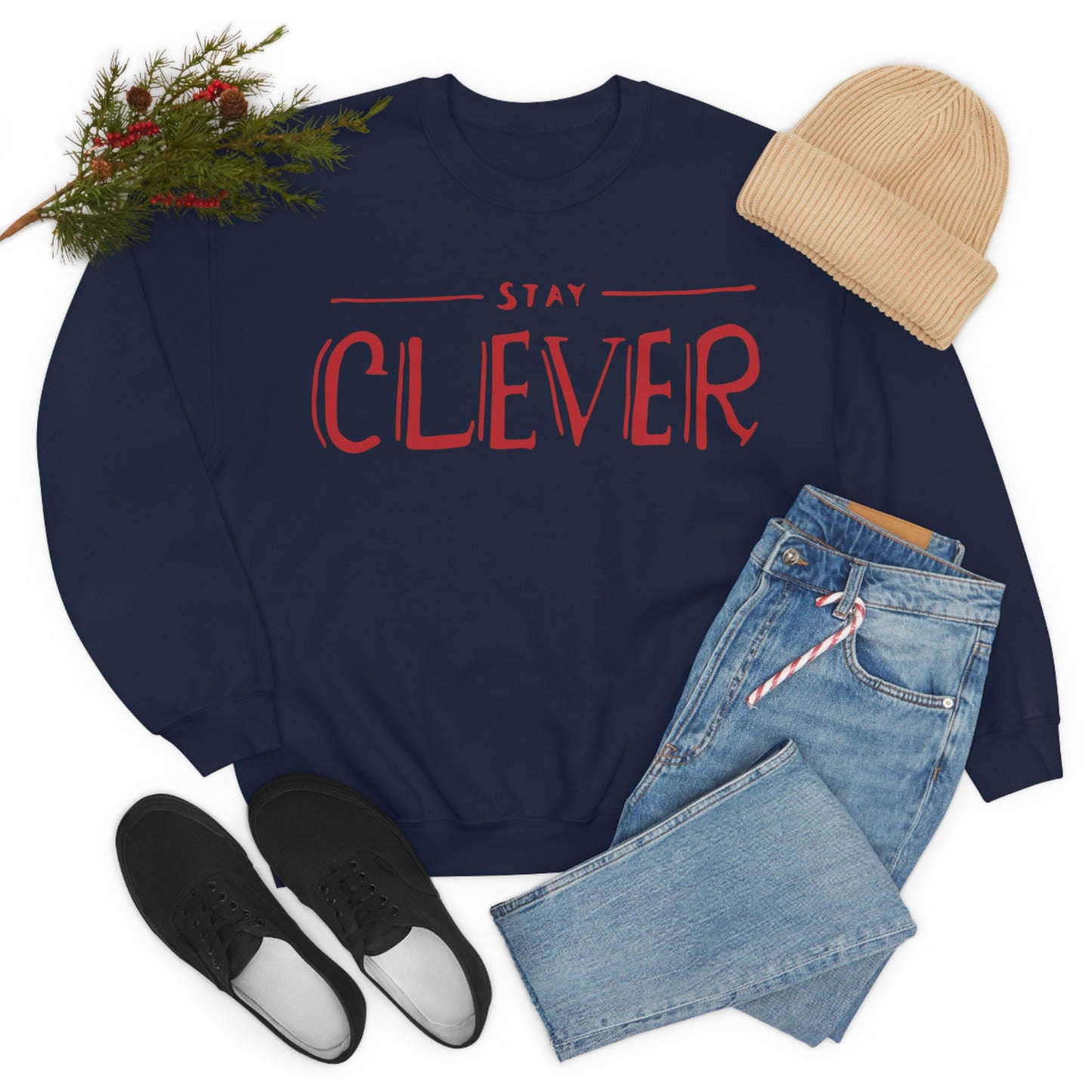 Stay Clever Crewneck Sweatshirt