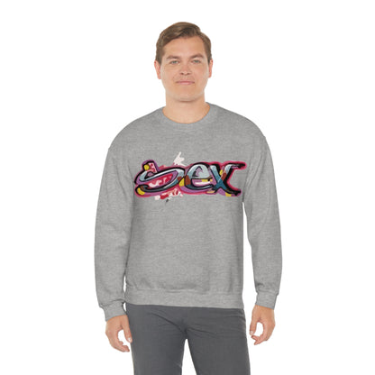 Sex colorful graffiti Crewneck Sweatshirt