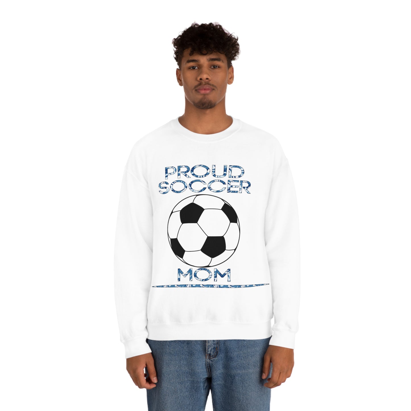 Proud-Soccer mom Crewneck Sweatshirt