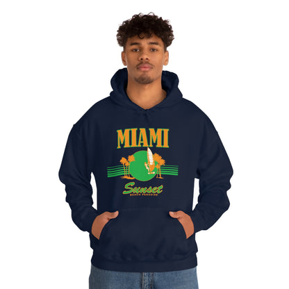 Miami Sunset Beach Paradise Hoodie