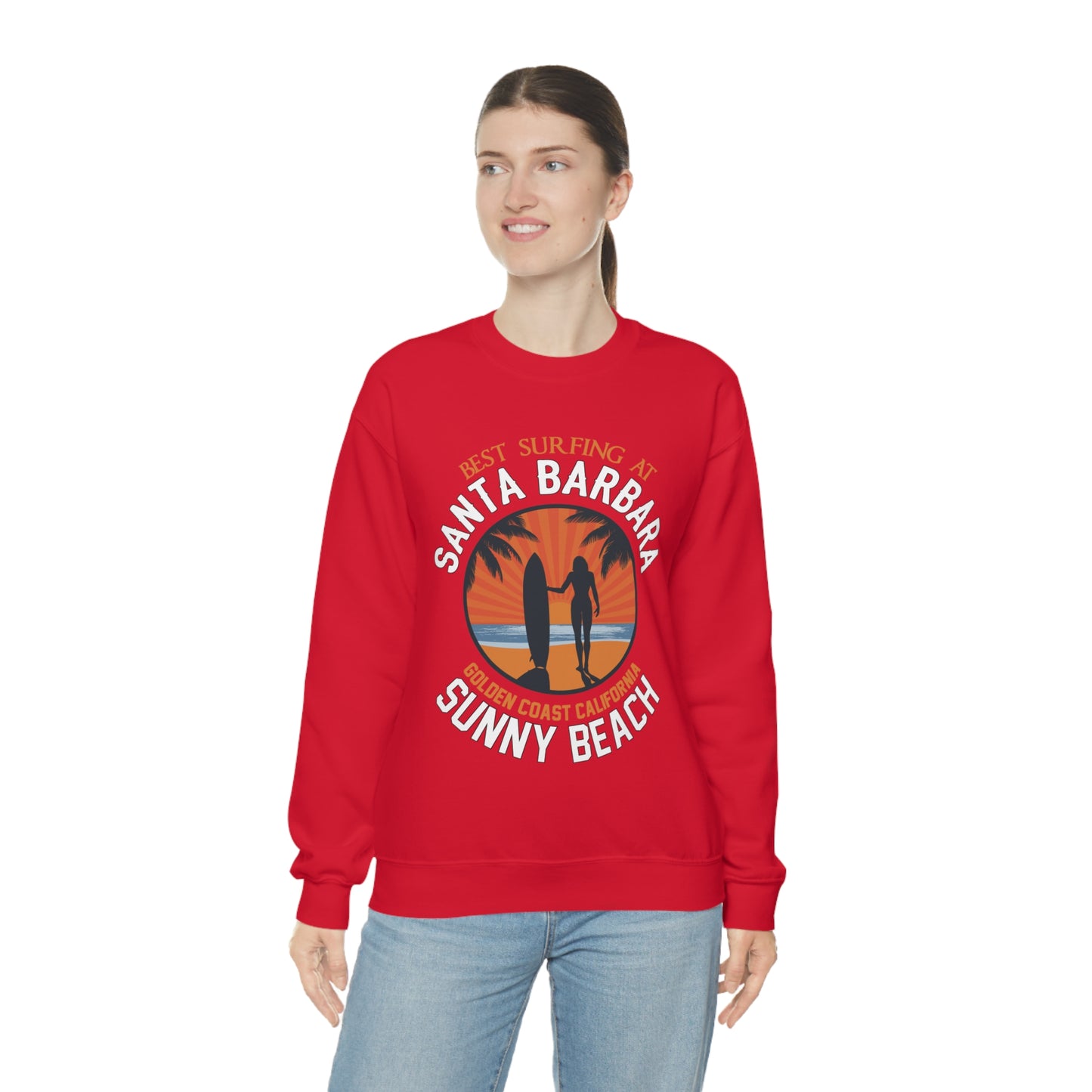 Santa Barbara sunny beach Crewneck Sweatshirt