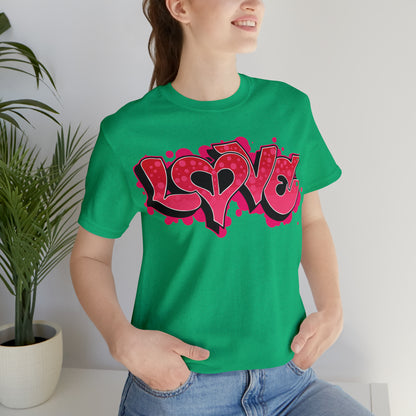 Peace and Love graffiti T-Shirt