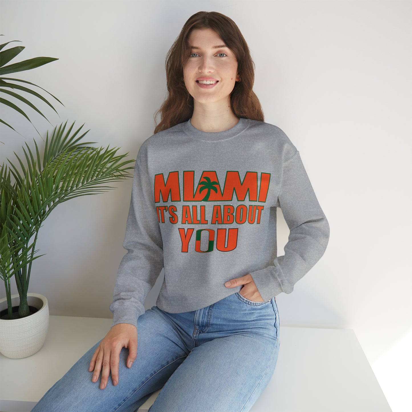 Miami is all about you Crewneck Sweatshirt