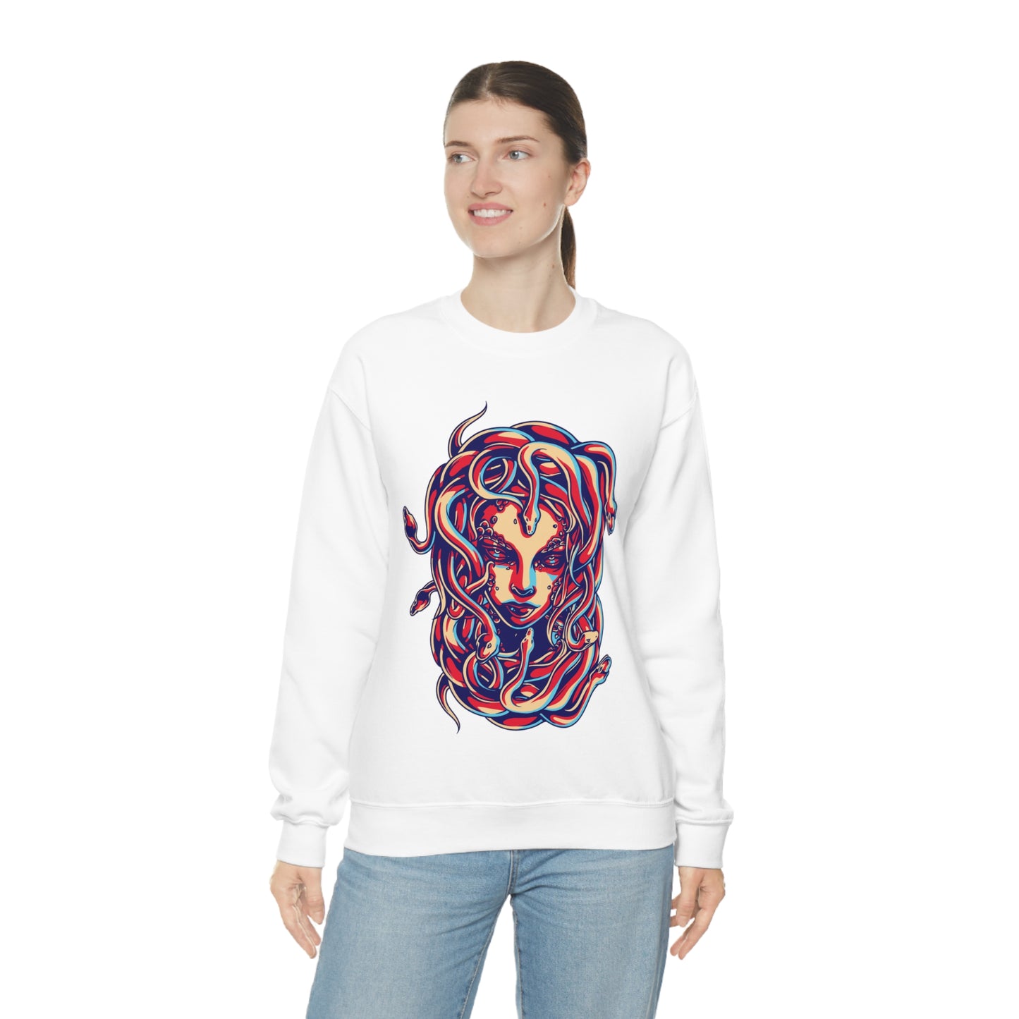 3D Medusa Crewneck Sweatshirt