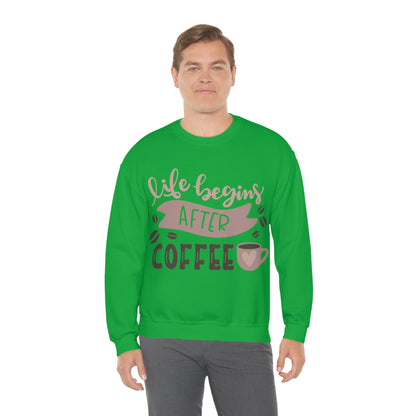 Life_begins_after_coffee Crewneck Sweatshirt