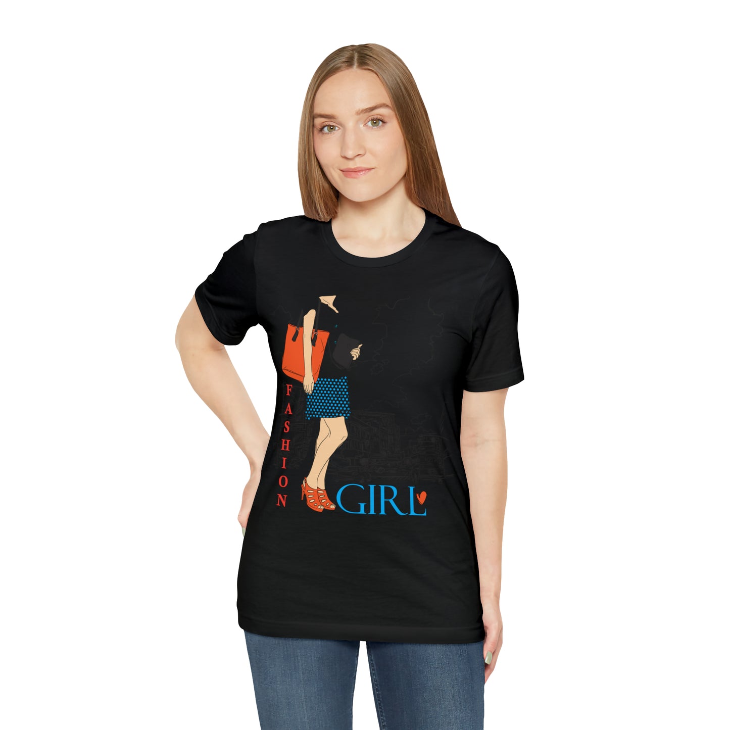 Fashion girl with a bag T-Shirt