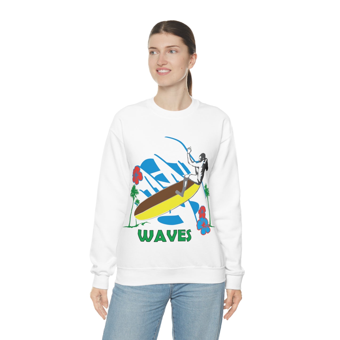 Wave Catching Crewneck Sweatshirt