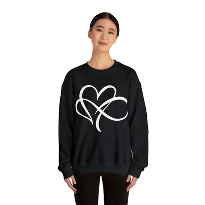 Infinity with heart tee Crewneck Sweatshirt