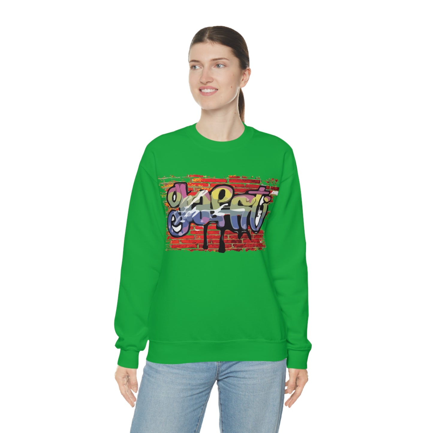 Graffiti on a wall Crewneck Sweatshirt