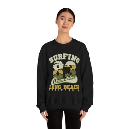 Long Beach Surfing Crewneck Sweatshirt