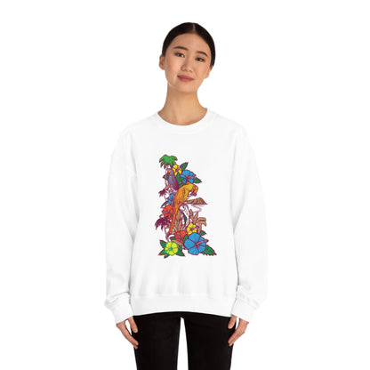 Parrot Jungle Floral Crewneck Sweatshirt