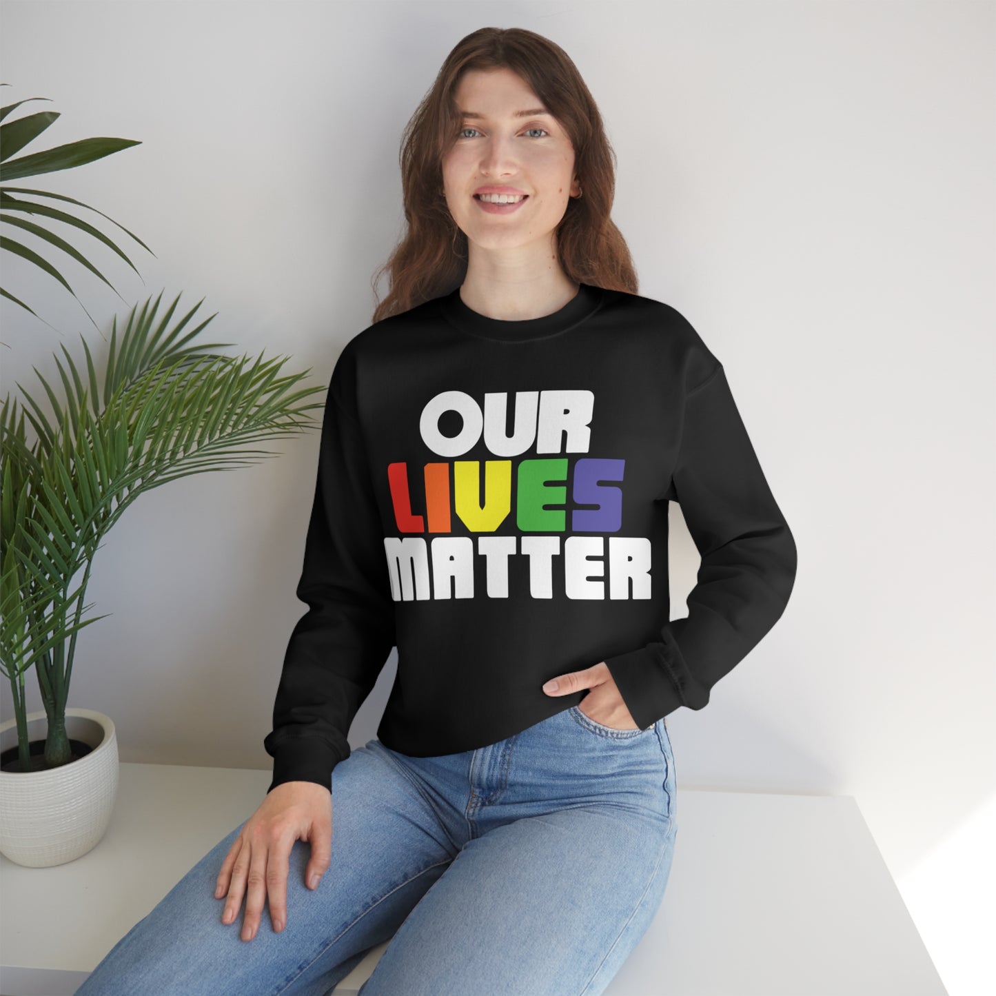 Our lives matter Crewneck Sweatshirt