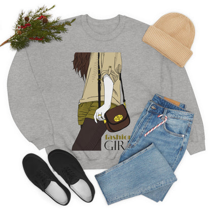 Fashion girl Crewneck Sweatshirt