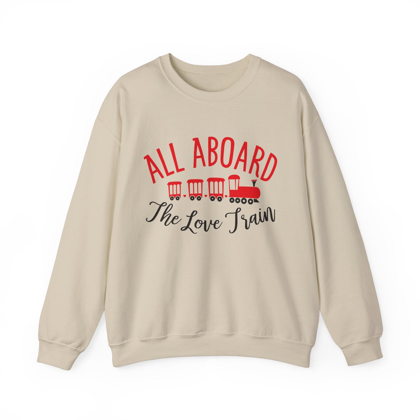 All-Aboard-The-Love-Train Crewneck Sweatshirt