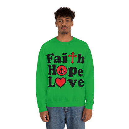 Faith Hope Love Crewneck Sweatshirt