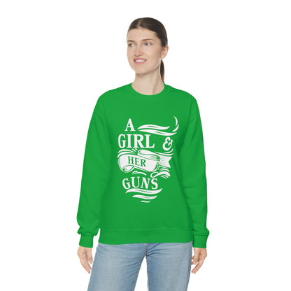 A Girl and Her Guns Crewneck Sweatshirt