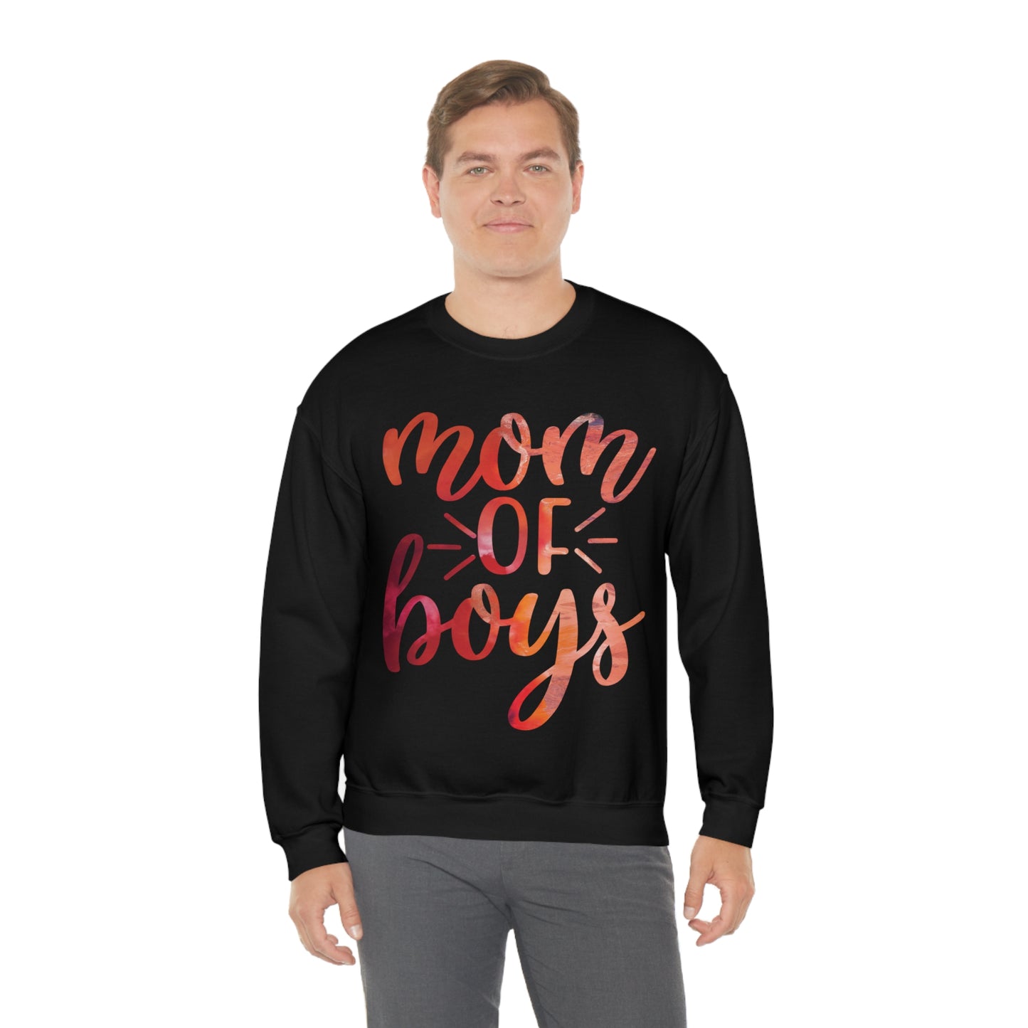 mom of boys Crewneck Sweatshirt