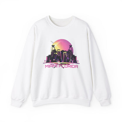 Miami Florida night life Crewneck Sweatshirt