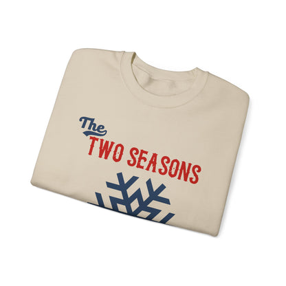 Two Seasons Winter & Baseball Crewneck Sweatshirt