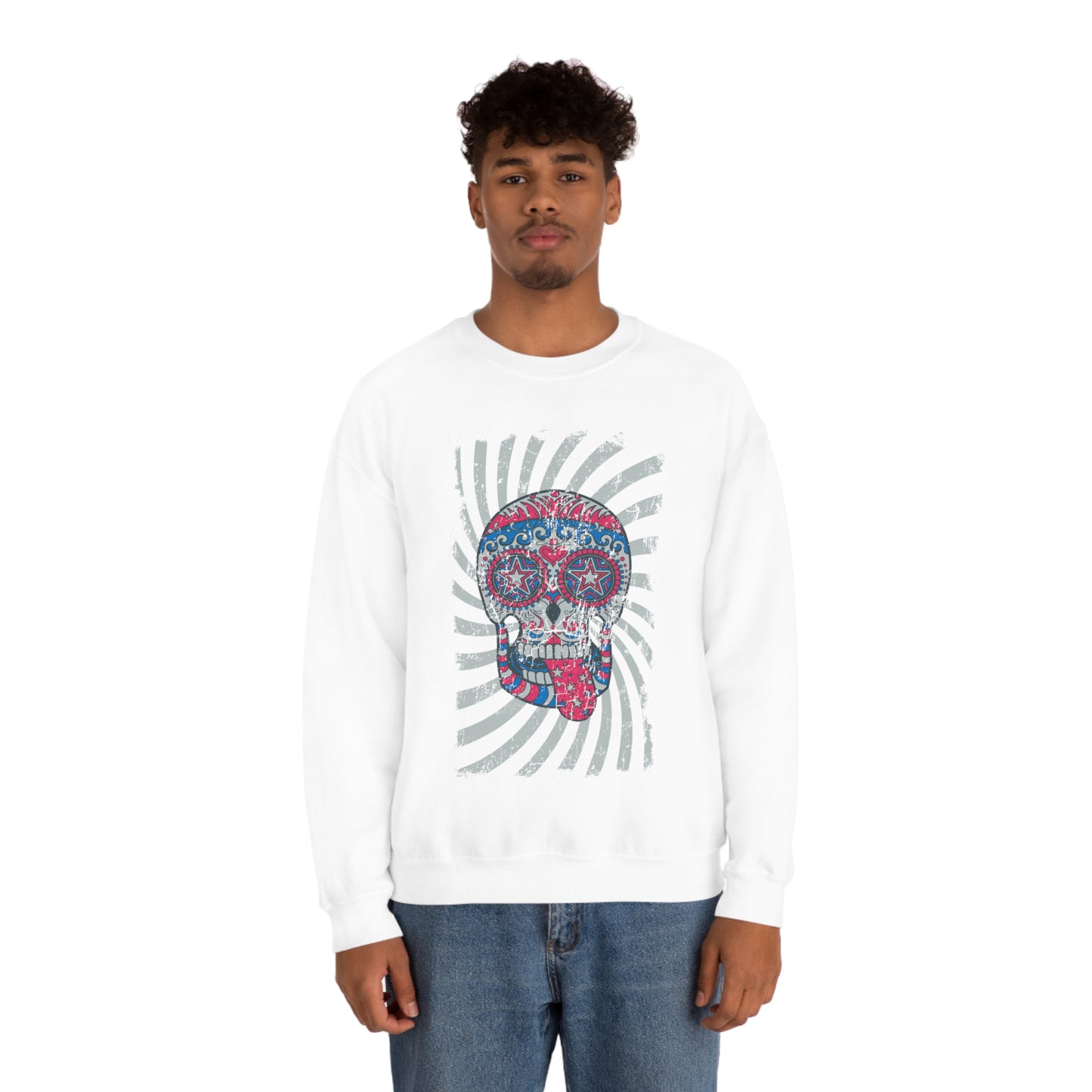 Hippie Skull Crewneck Sweatshirt