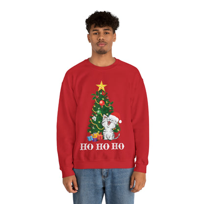 HO HO HO Cat Christmas Crewneck Sweatshirt