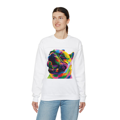 Colorful Dog Crewneck Sweatshirt