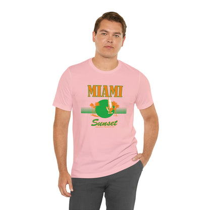 Miami Sunset Beach Paradise T-Shirt