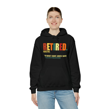 Retired Funny Hoodie