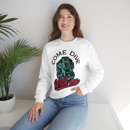 Come dive with me Crewneck Sweatshirt