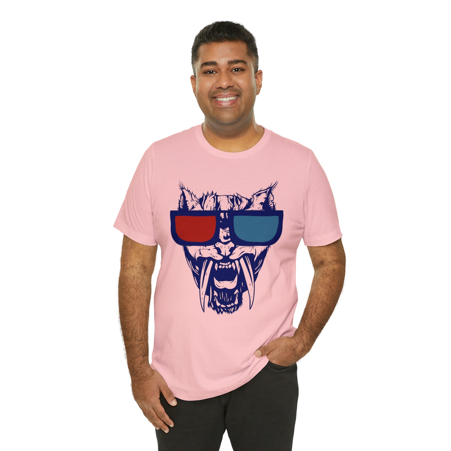 3D Glasses Tiger T-Shirt