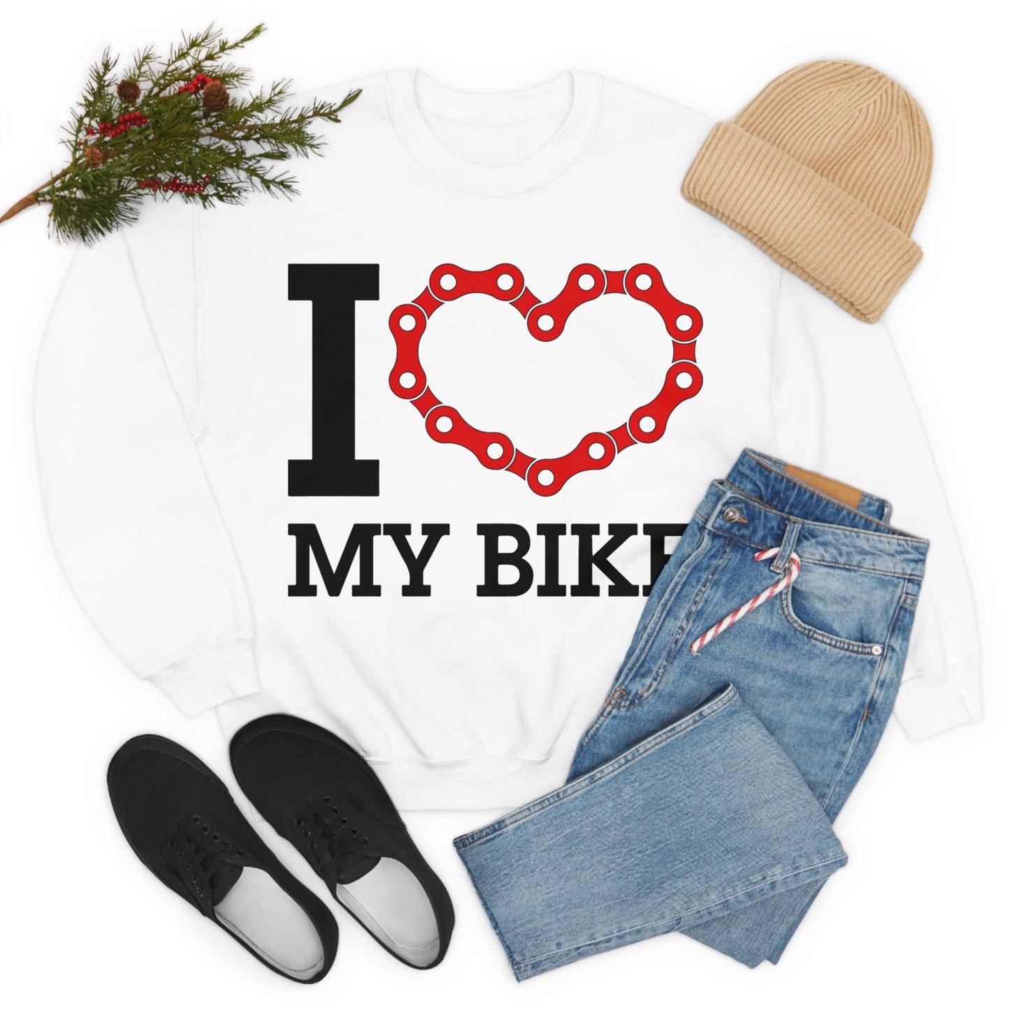 I love my bike Crewneck Sweatshirt