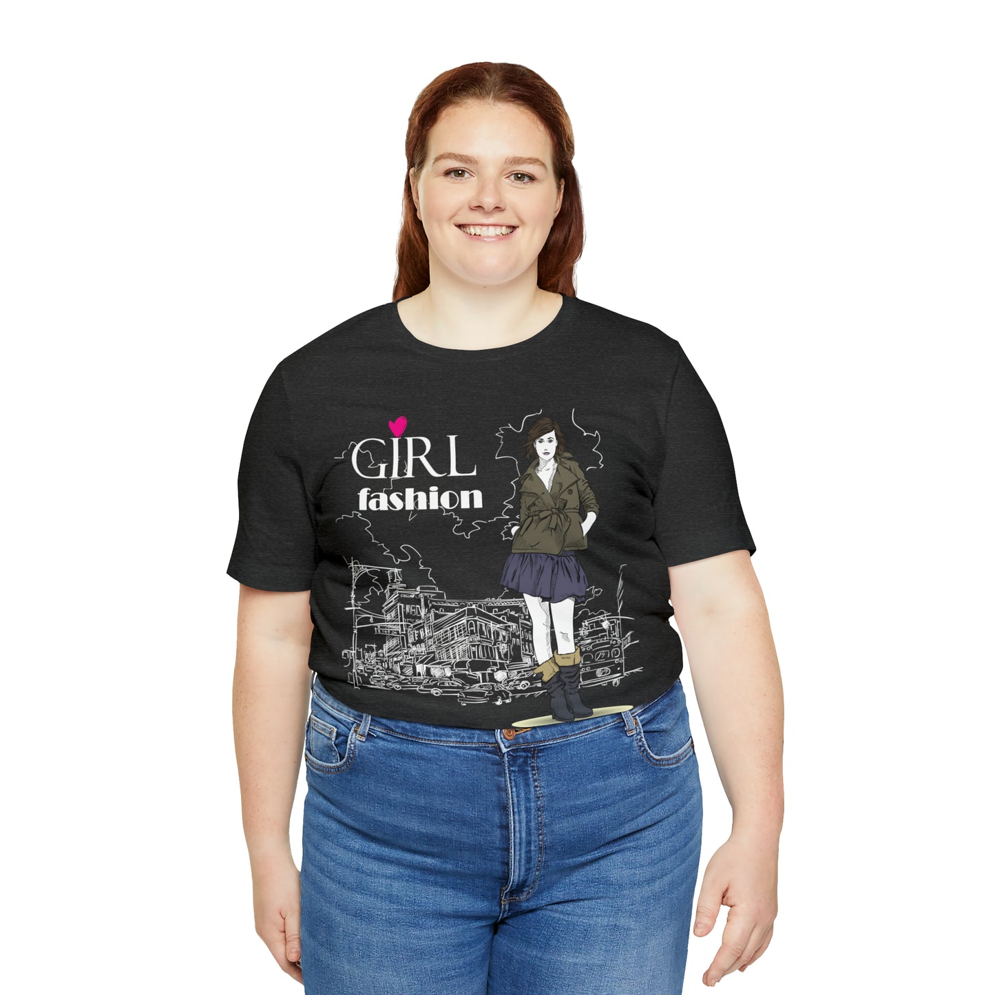 Girl with fashion T-Shirt