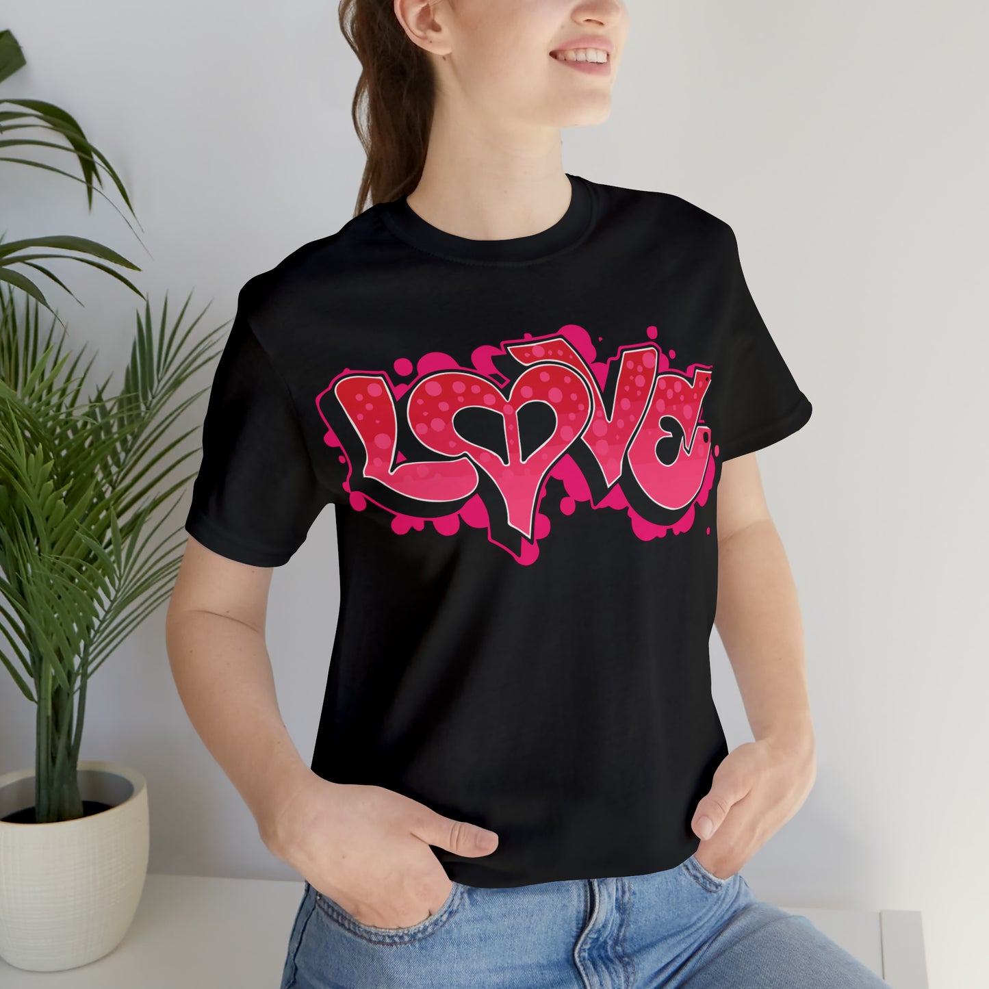 Peace and Love graffiti T-Shirt