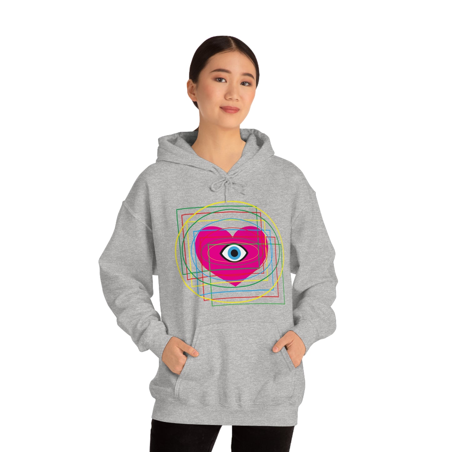 Eye Love in all dimension Hoodie