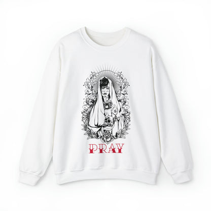 Pray Tattoo Crewneck Sweatshirt