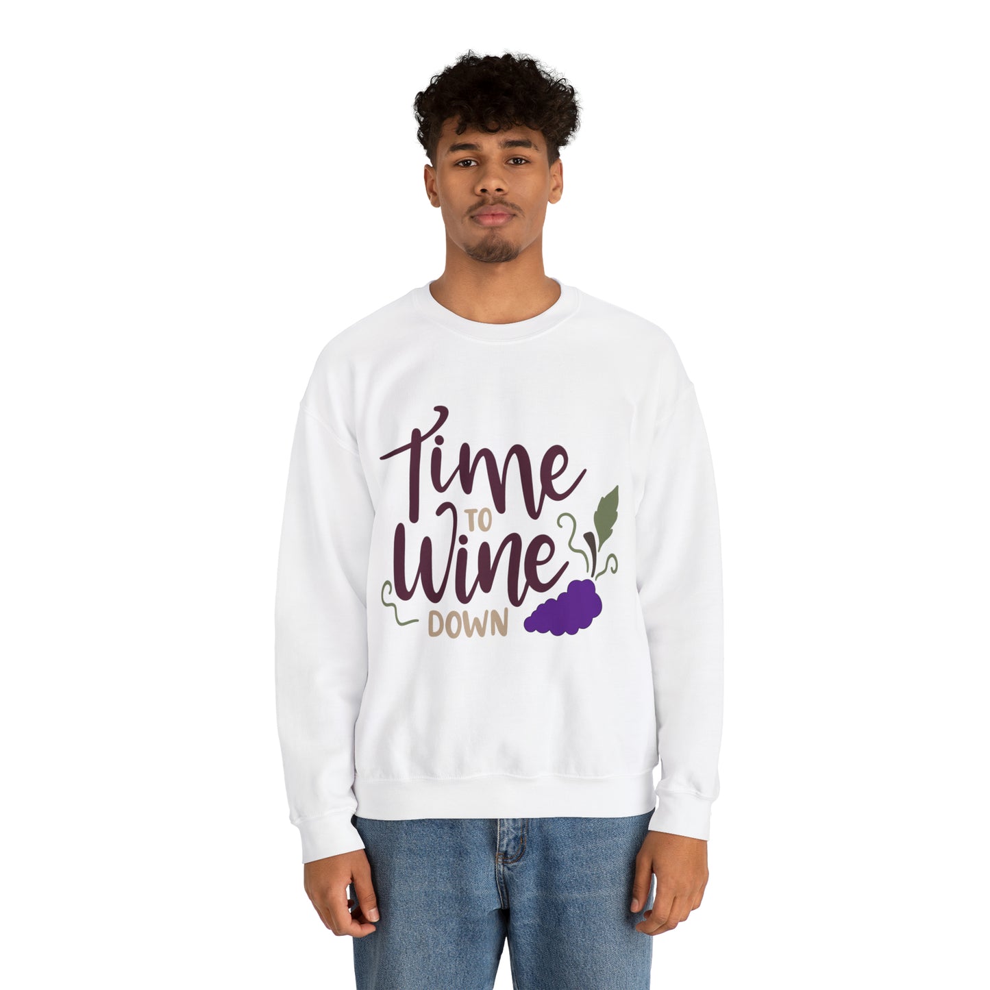 Time_to_wine_down Crewneck Sweatshirt