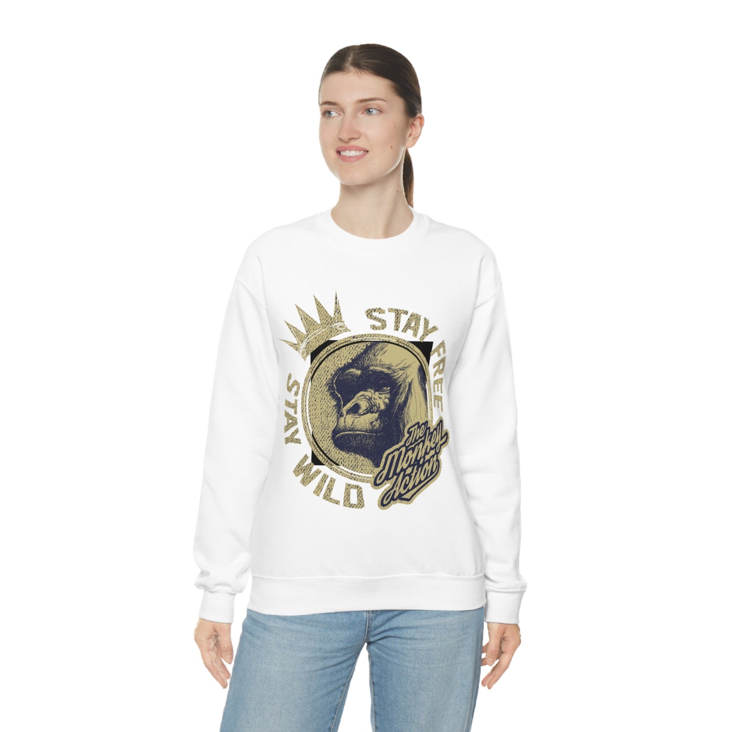 Stay free stay wild Crewneck Sweatshirt