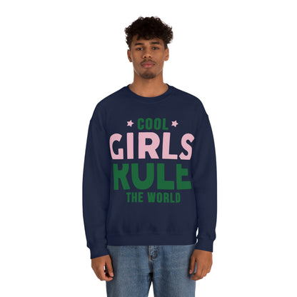 girls rule Crewneck Sweatshirt