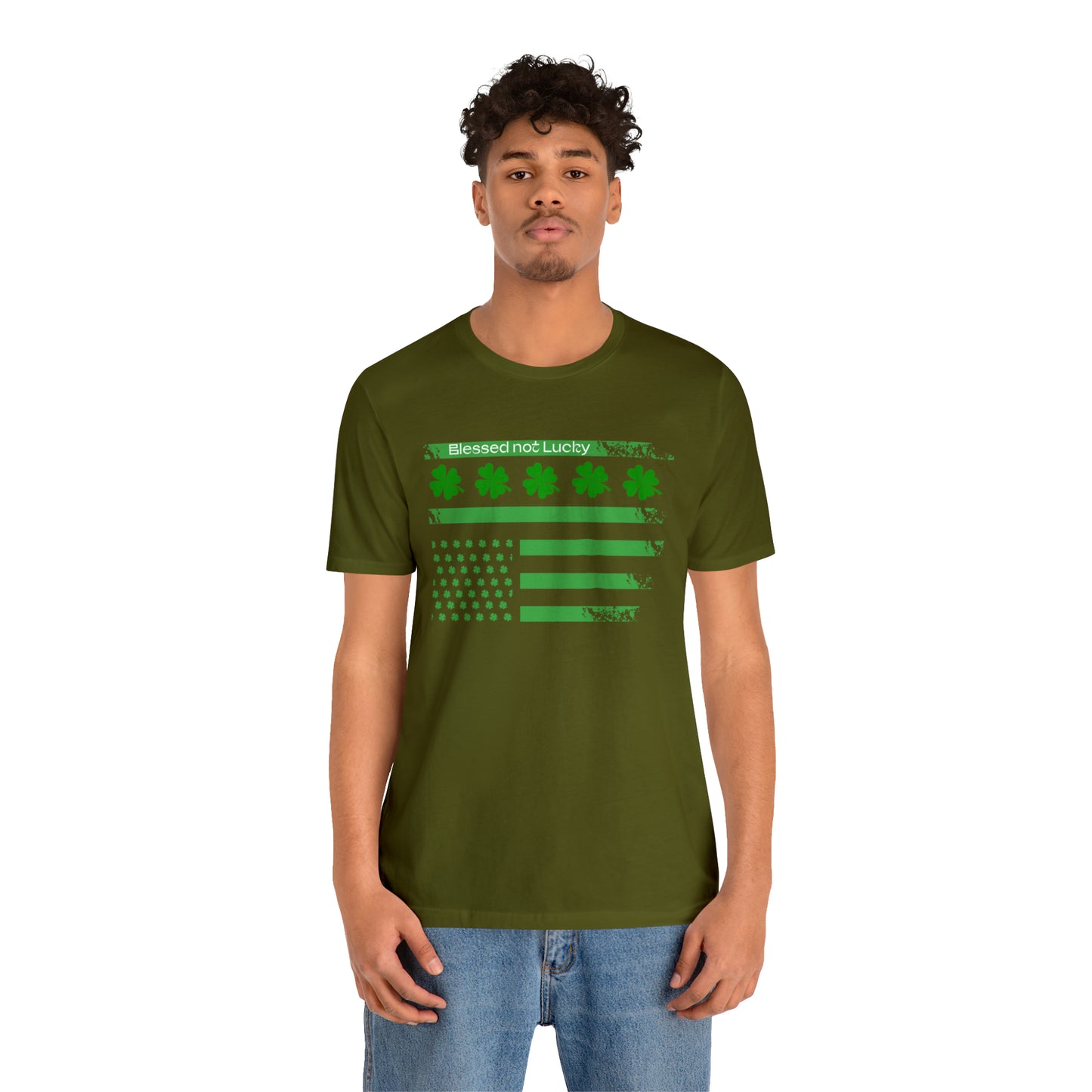 Blessed not lucky St. Patrick's flag T-Shirt