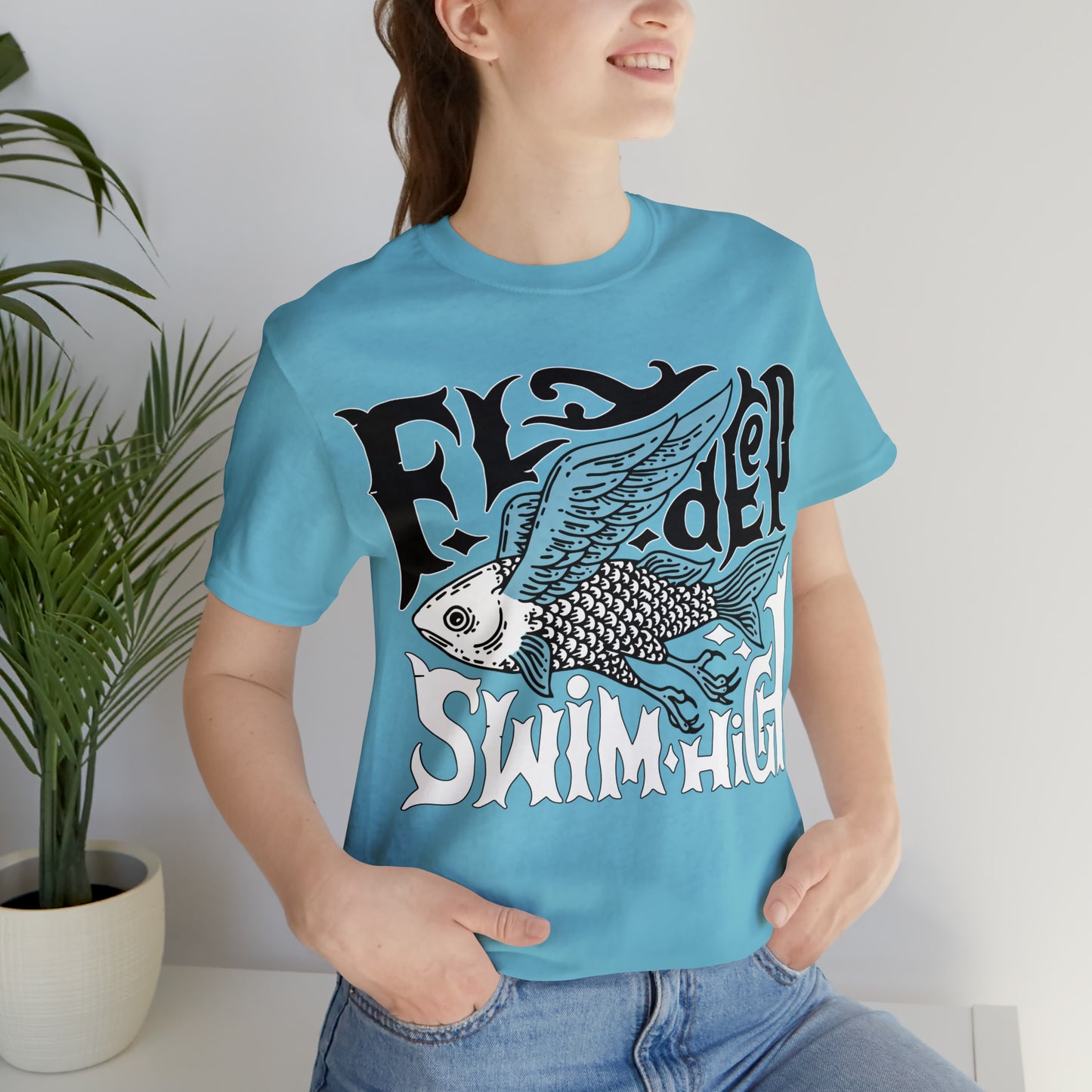 Fly deep swim high T-Shirt