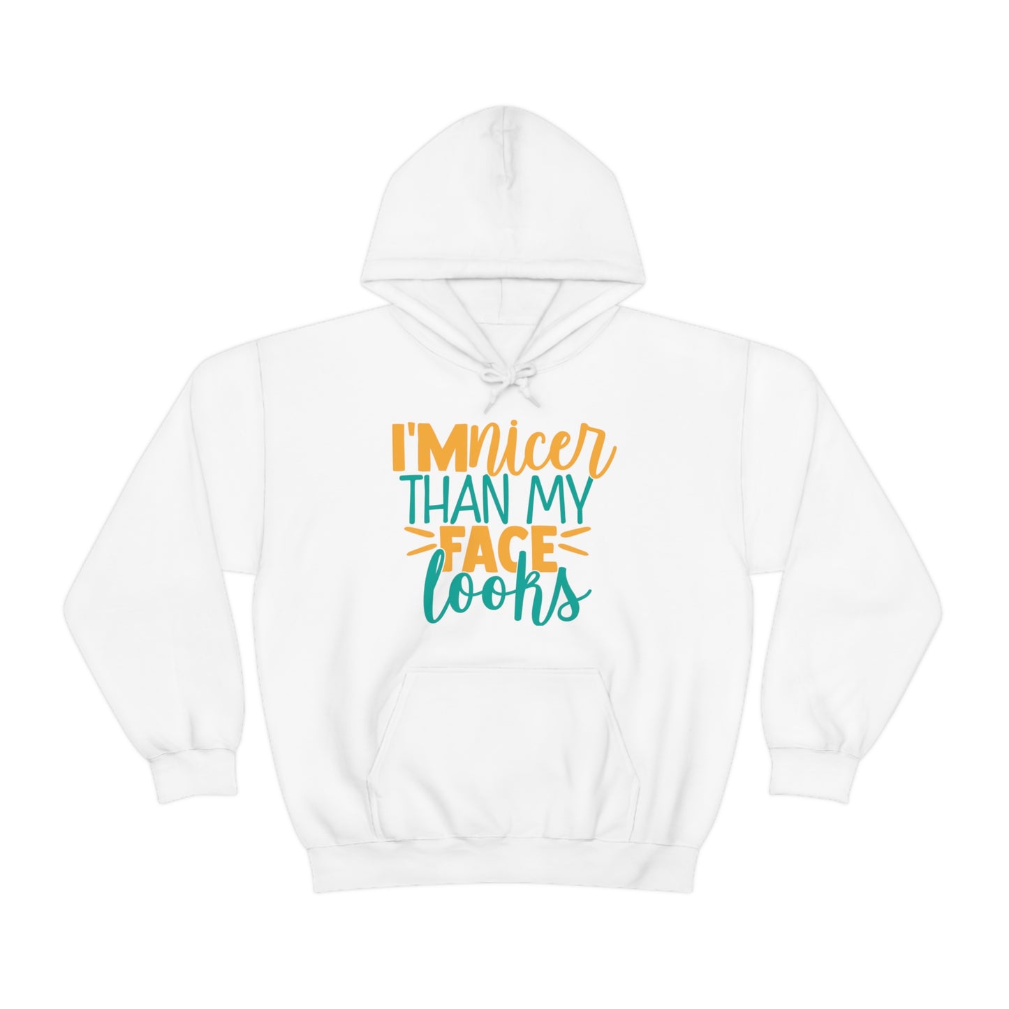 I'm Nicer Than My Face Looks Hoodie