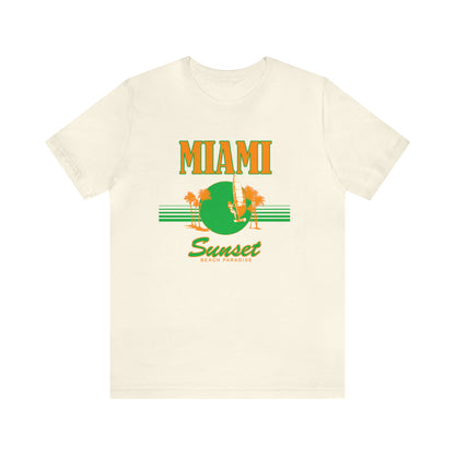 Miami Sunset Beach Paradise T-Shirt