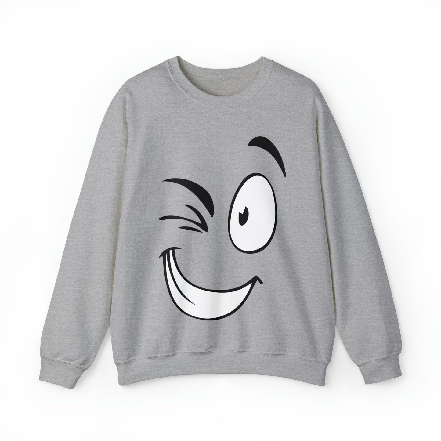 Winked eye face Crewneck Sweatshirt