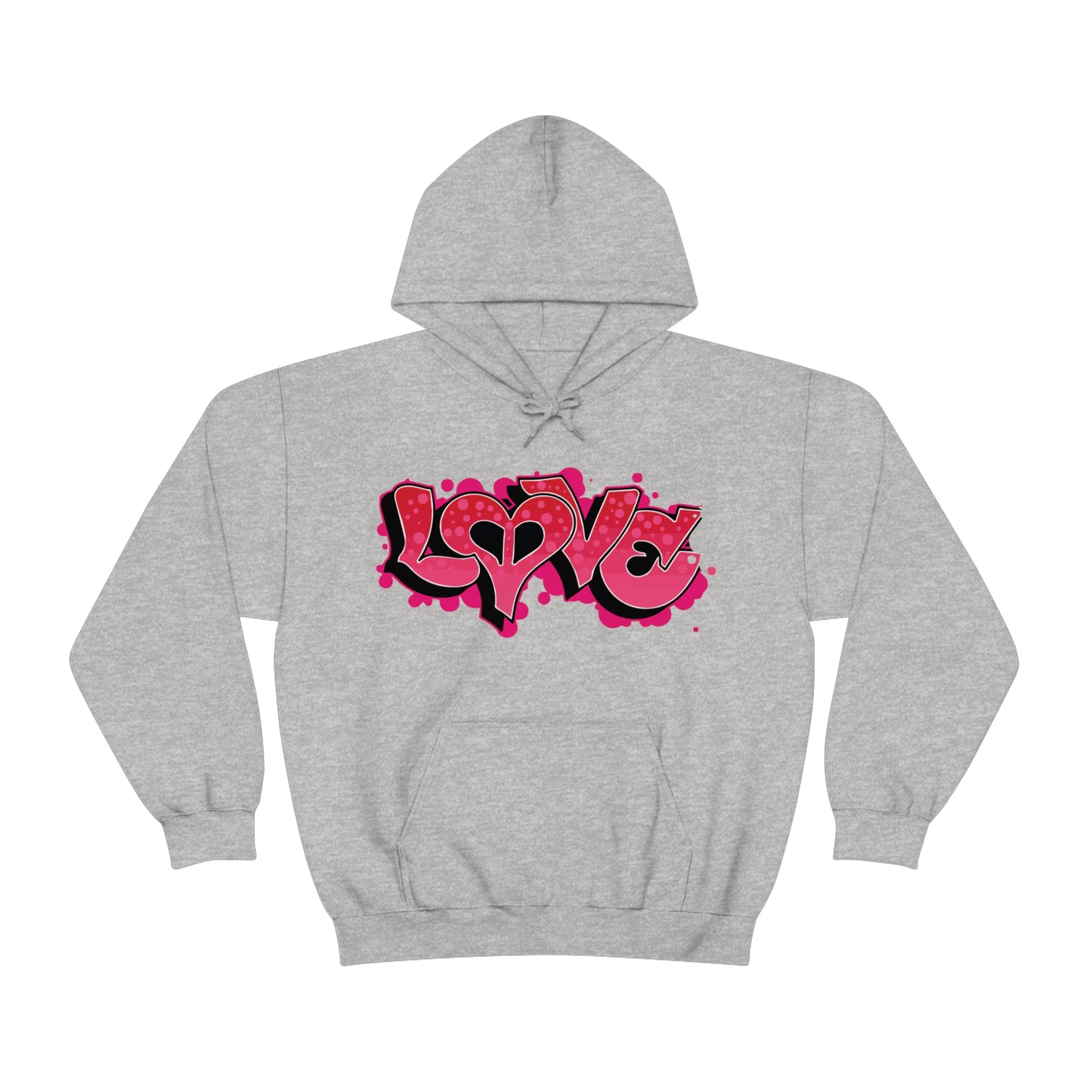 Peace and Love graffiti Hoodie