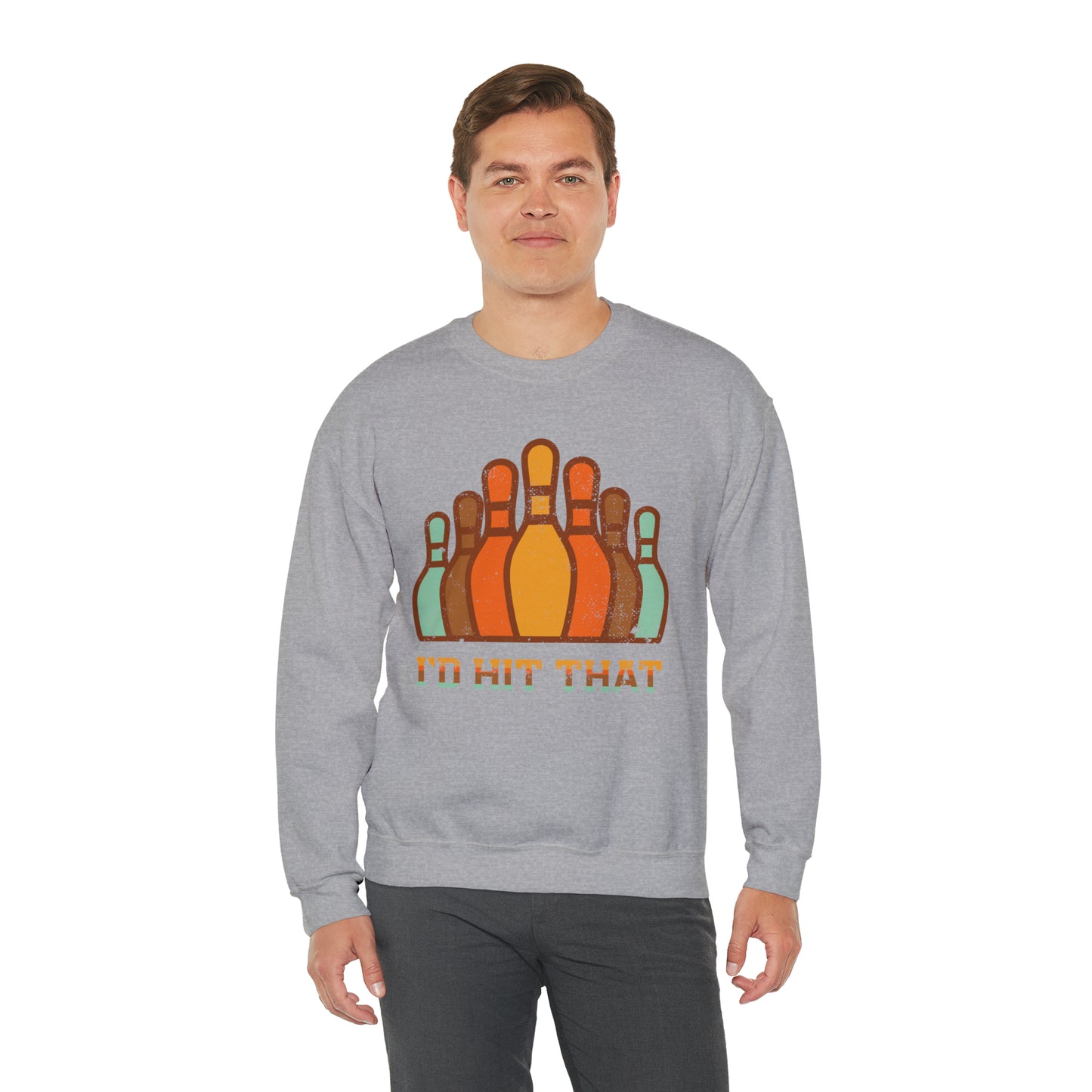 I'd hit that bowling vintage  Crewneck Sweatshirt