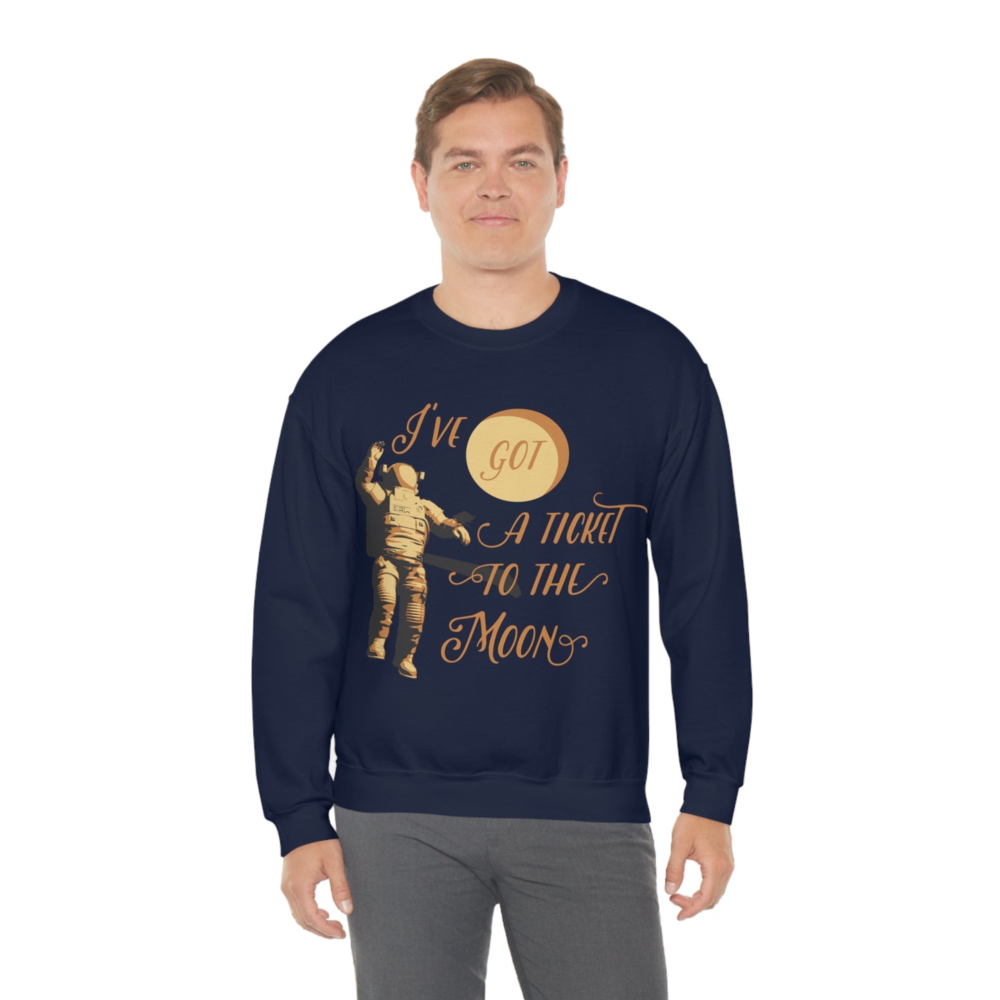 I've got a ticket to the moon Crewneck Sweatshirt