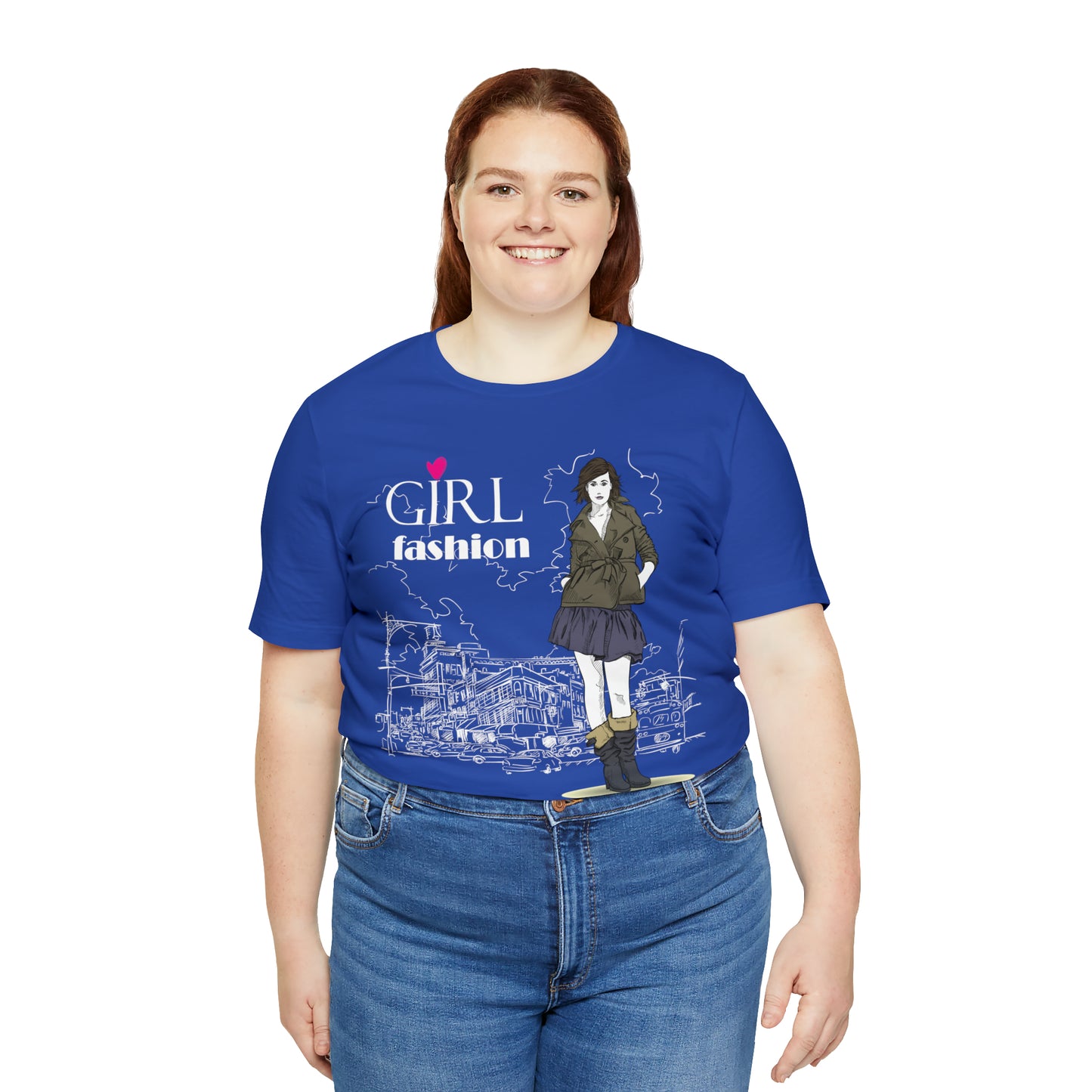 Girl with fashion T-Shirt