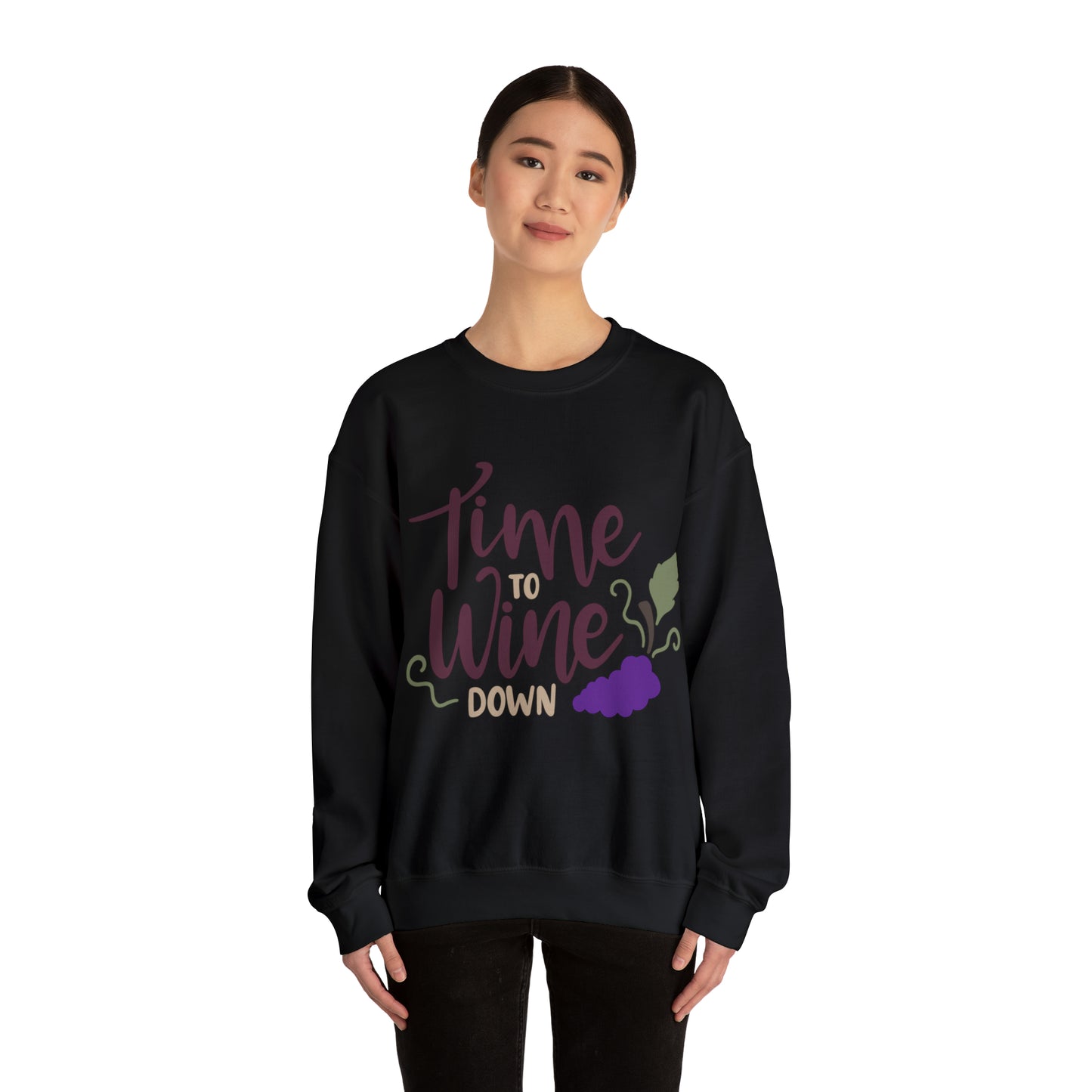 Time_to_wine_down Crewneck Sweatshirt